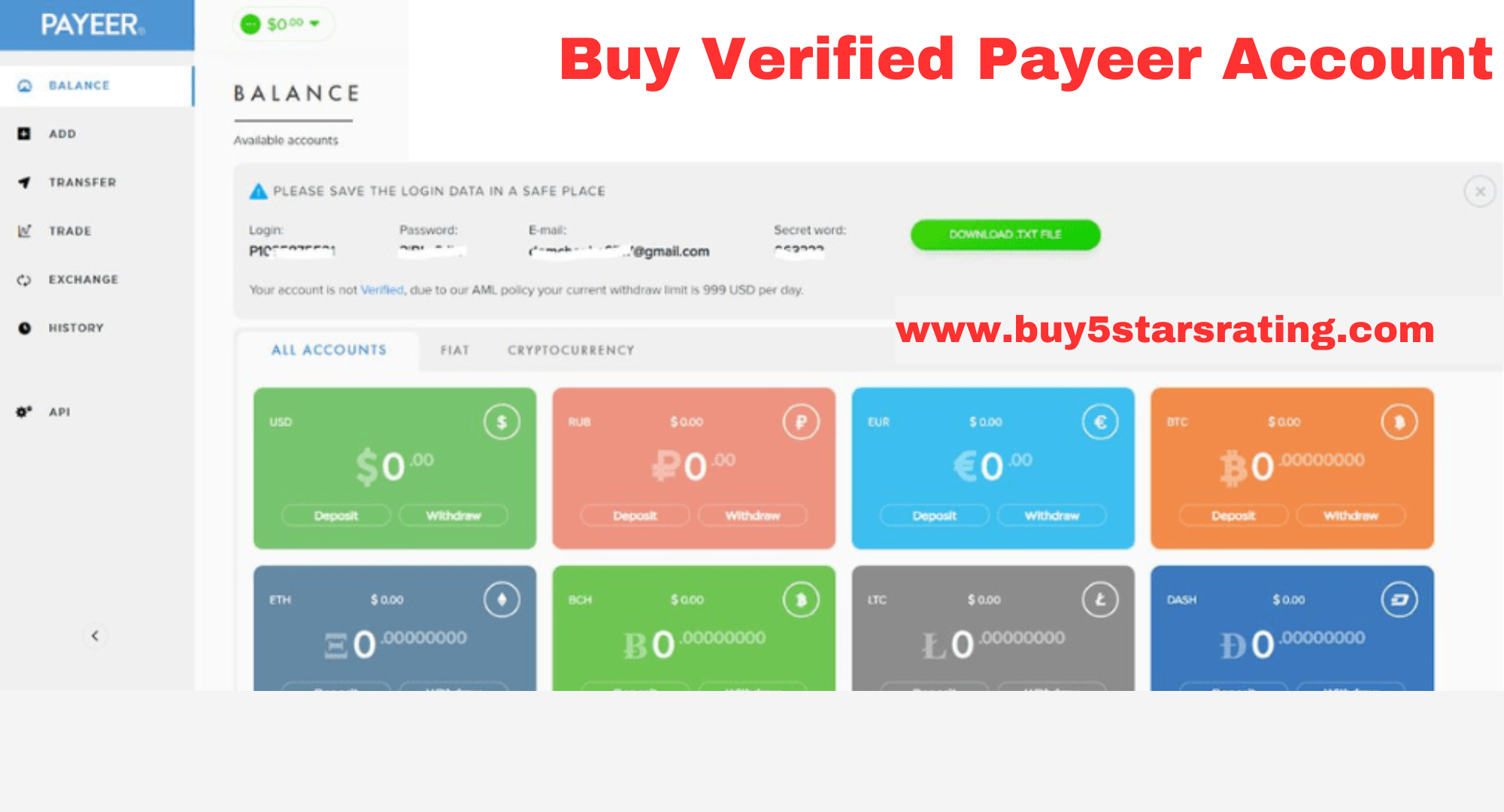 Buy Verified Payeer Account
